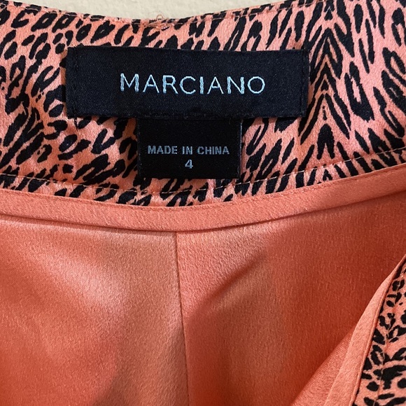 NWOT Marciano Satin Animal Print Shorts Size 4 - Picture 5 of 11